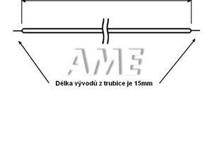 LCD zářivka (lampa) d=2,6mm, l=345mm, tvar I-FORM CCFL lampa bílá