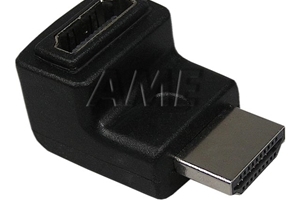 Redukce HDMI/HDMI-spojka zahnutá 19pin samice/19pin samec 