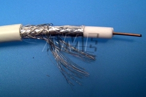Kabel metráž - koax sat 1 40050 (75 ohm, průměr 6,8mm) 